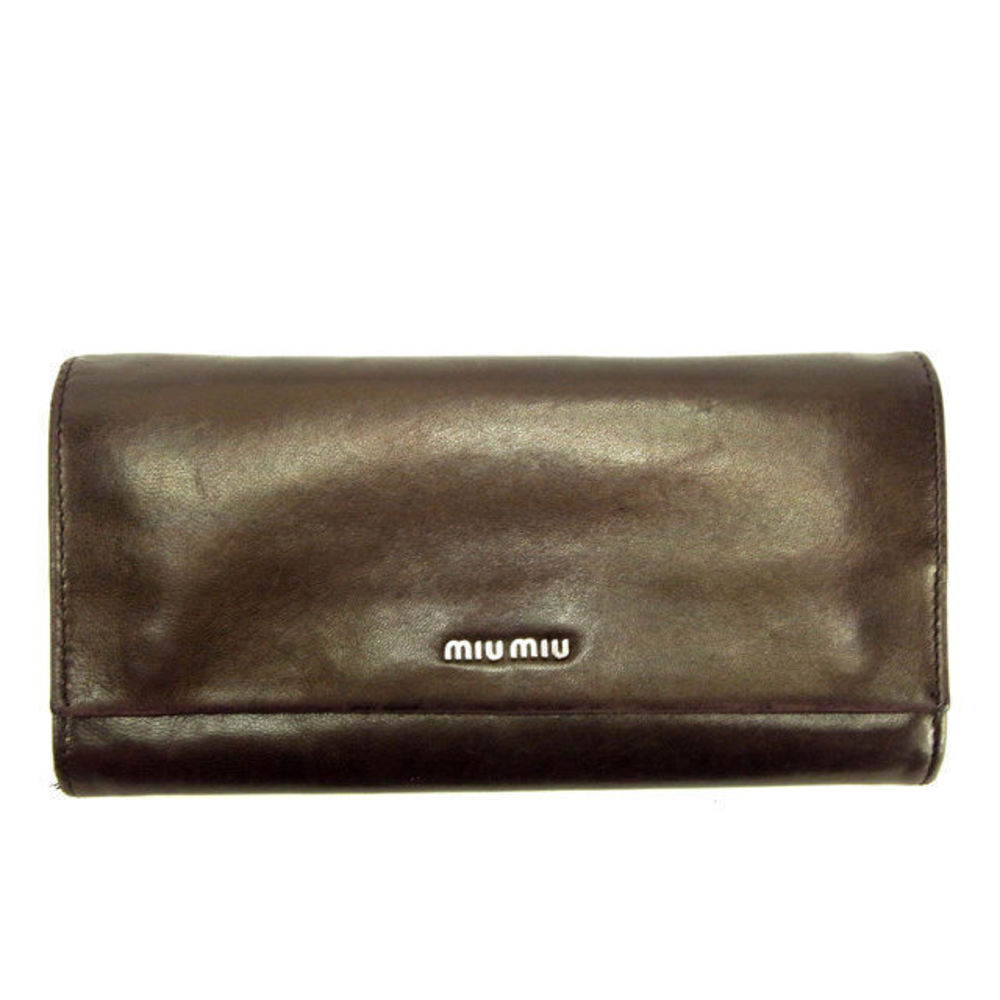 Miu Miu Long Wallet Brown Wallet Storage - image 1